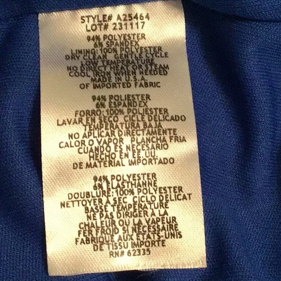 AQUA WOMENS FORMAL GOWN ROYAL BLUE SIZE 12 - Picture 11 of 16